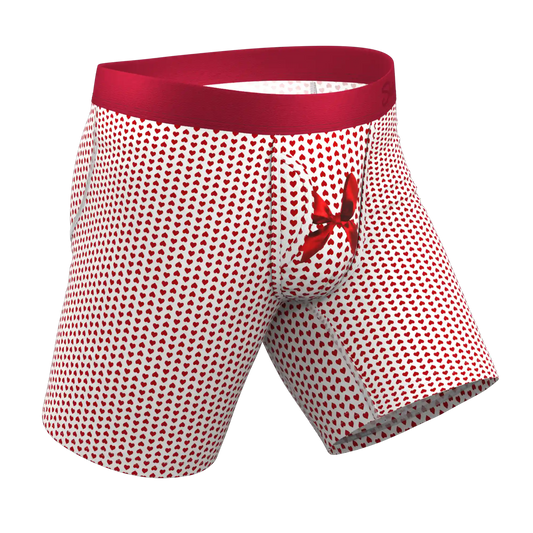 The Date Night | Valentine's Day Bow Ball Hammock® Boxer - Long Leg