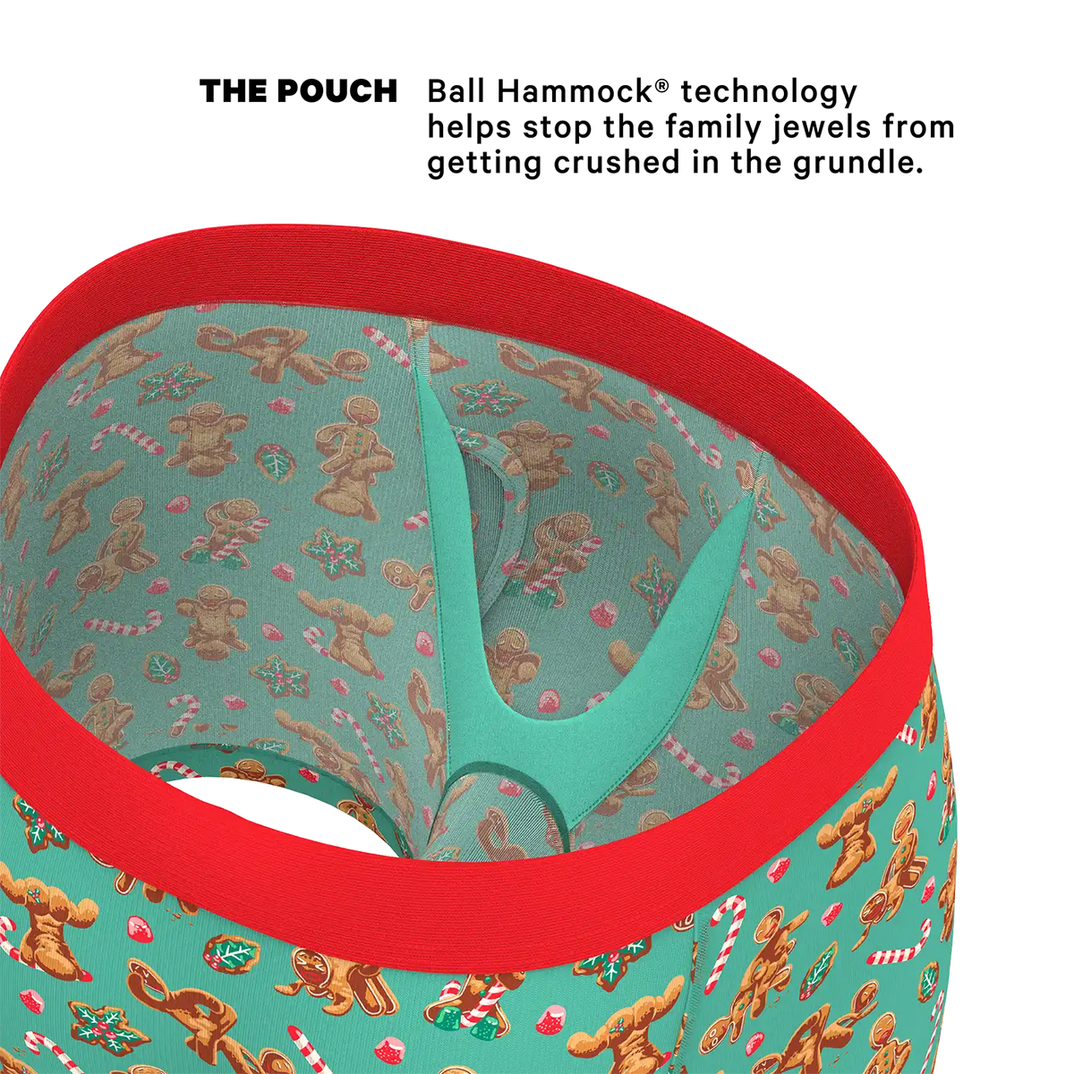 The Ginger Rail | Gingerbread Ball Hammock® Pouch Underwear With Fly
