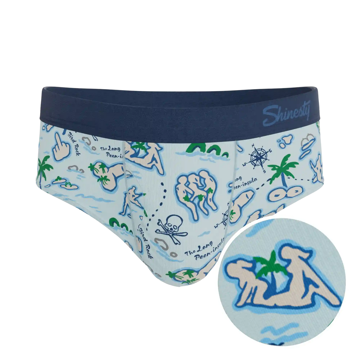 The Pirate's Booty | Naughty Map Ball Hammock® Pouch Underwear Briefs