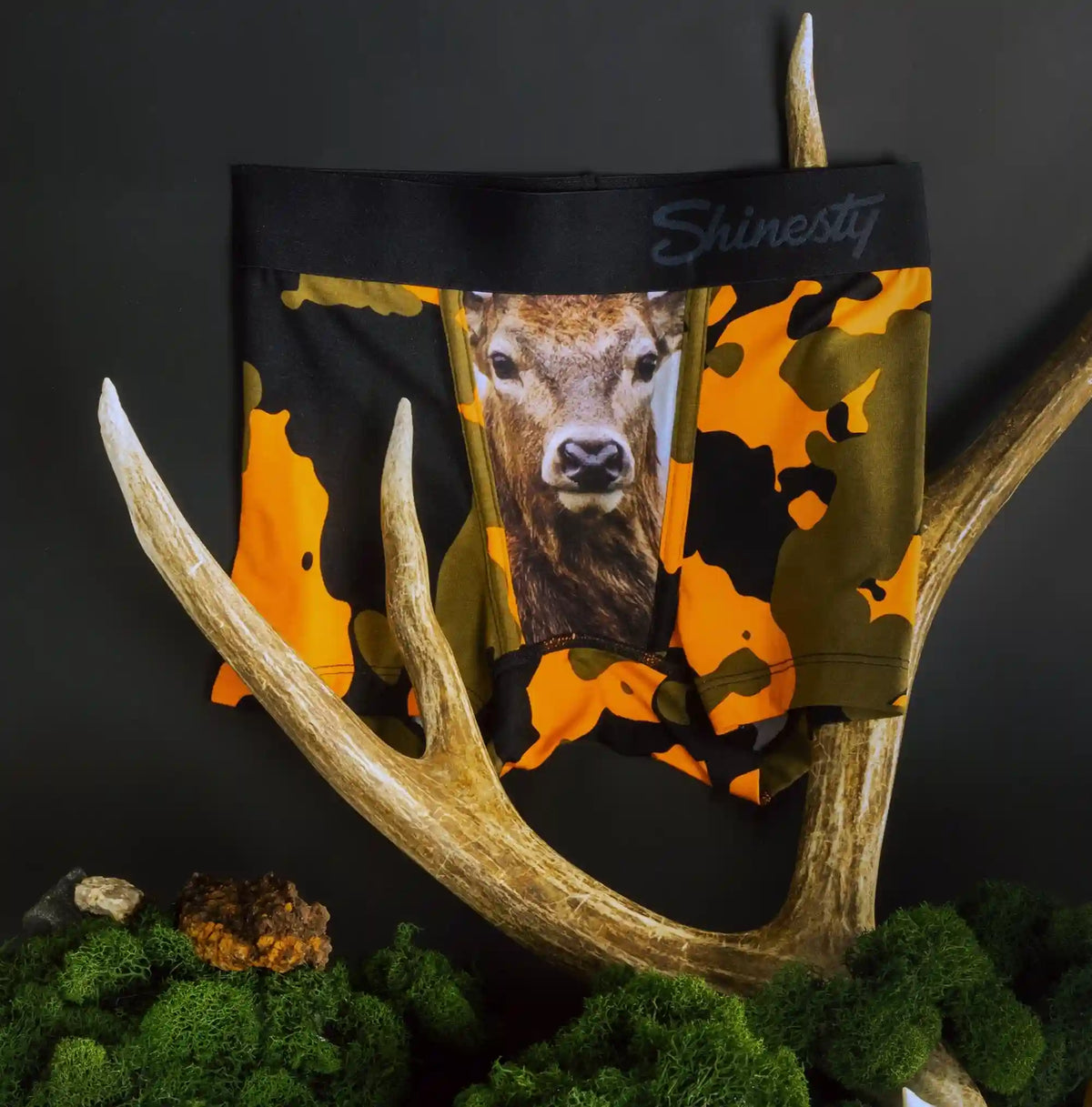 The Bambi Bunchers | Camo Deer Youth Boxer Briefs
