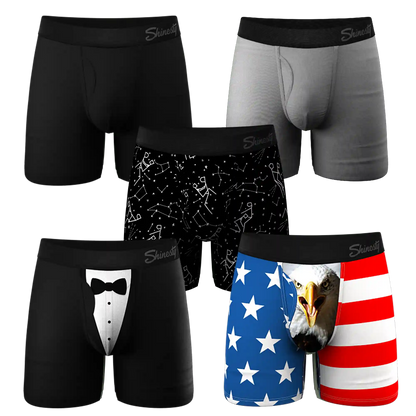 The Ultra Staples Mix | Ball Hammock® Pouch Boxer Briefs with Fly 5 Pack