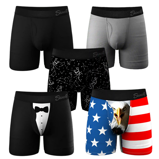 The Ultra Staples Mix | Ball Hammock® Pouch Boxer Briefs with Fly 5 Pack