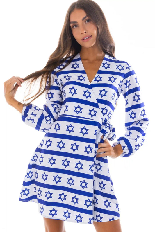 The Rock Star of David | Hanukkah Wrap Dress