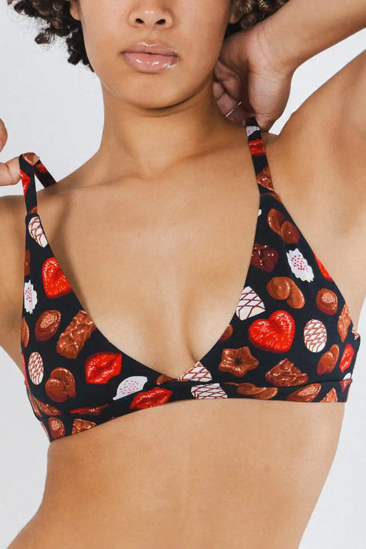 The Bonbons | Naughty Chocolate Boob Hammock™ Triangle Bralette