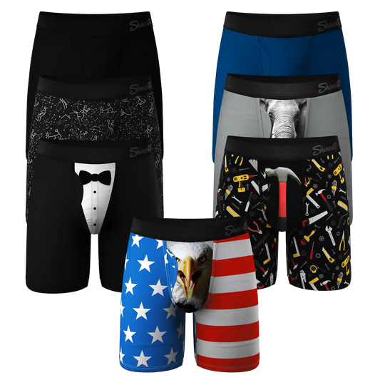 The Drawer Filler | Long Leg Ball Hammock® Pouch Underwear With Fly 7 Pack