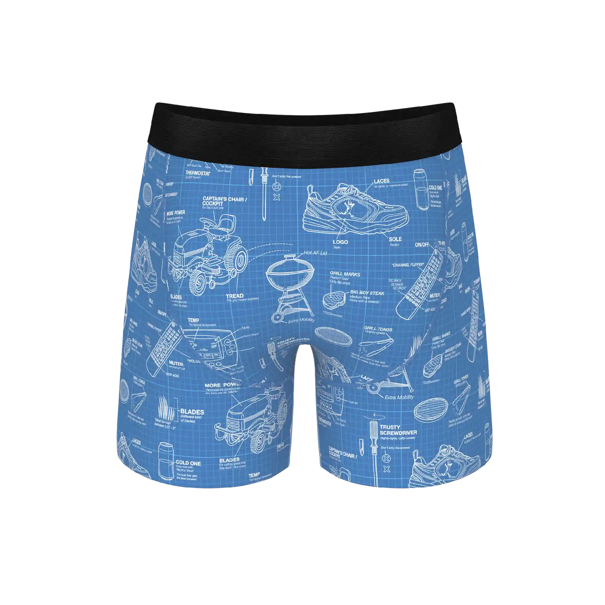 The Man With A Plan | Blueprint Ball Hammock® Pouch Underwear With Fly
