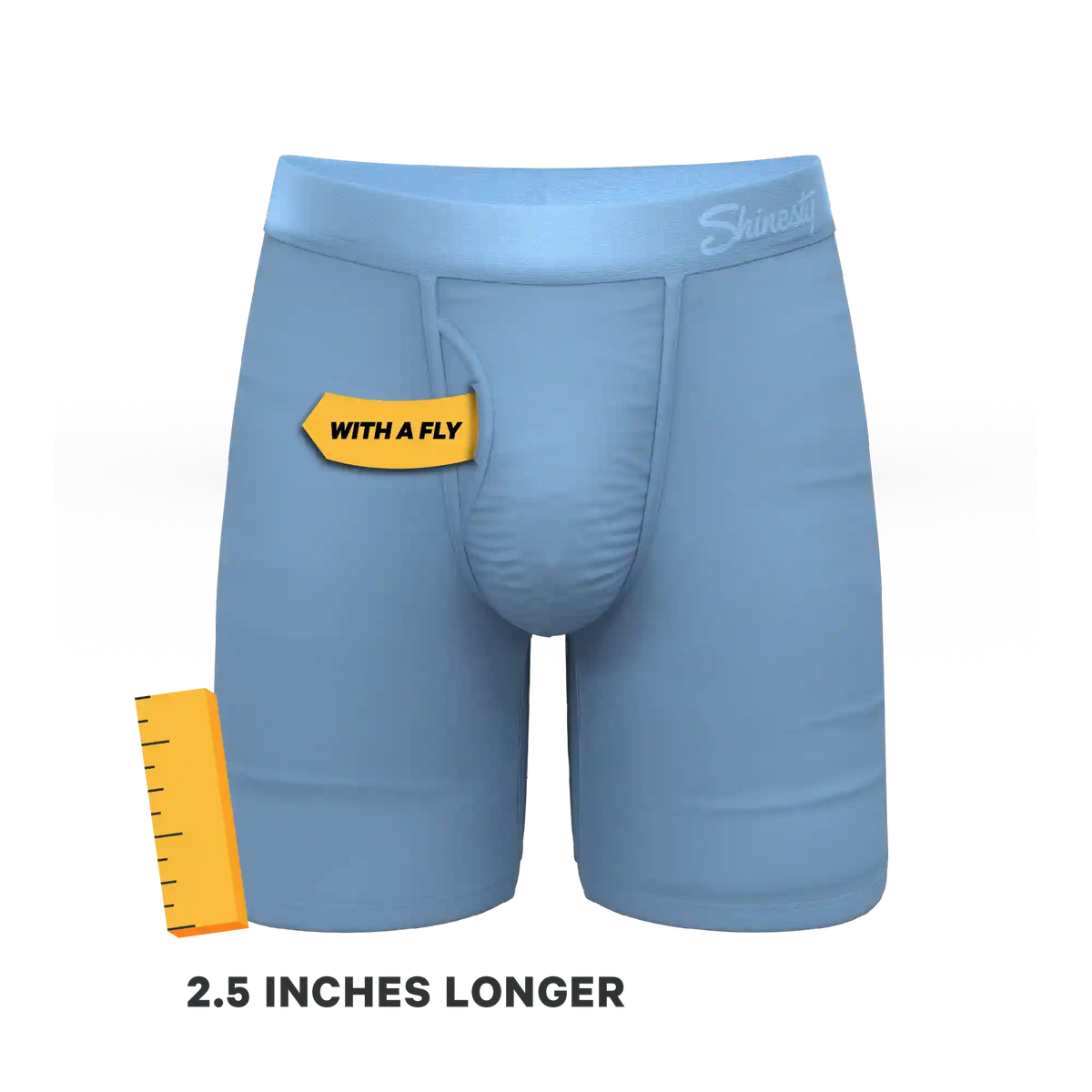 The Clear Skies | Light Blue Tonal Ball Hammock® Boxer - Long Leg