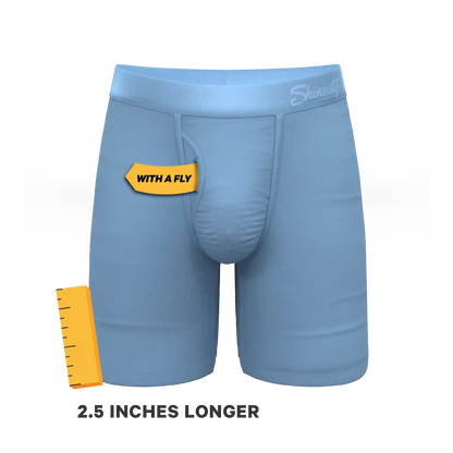 The Clear Skies | Light Blue Tonal Ball Hammock® Boxer - Long Leg