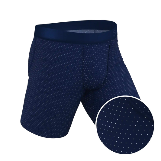The Dot Your Thighs | Micro Dots Ball Hammock® Boxer - Long Leg