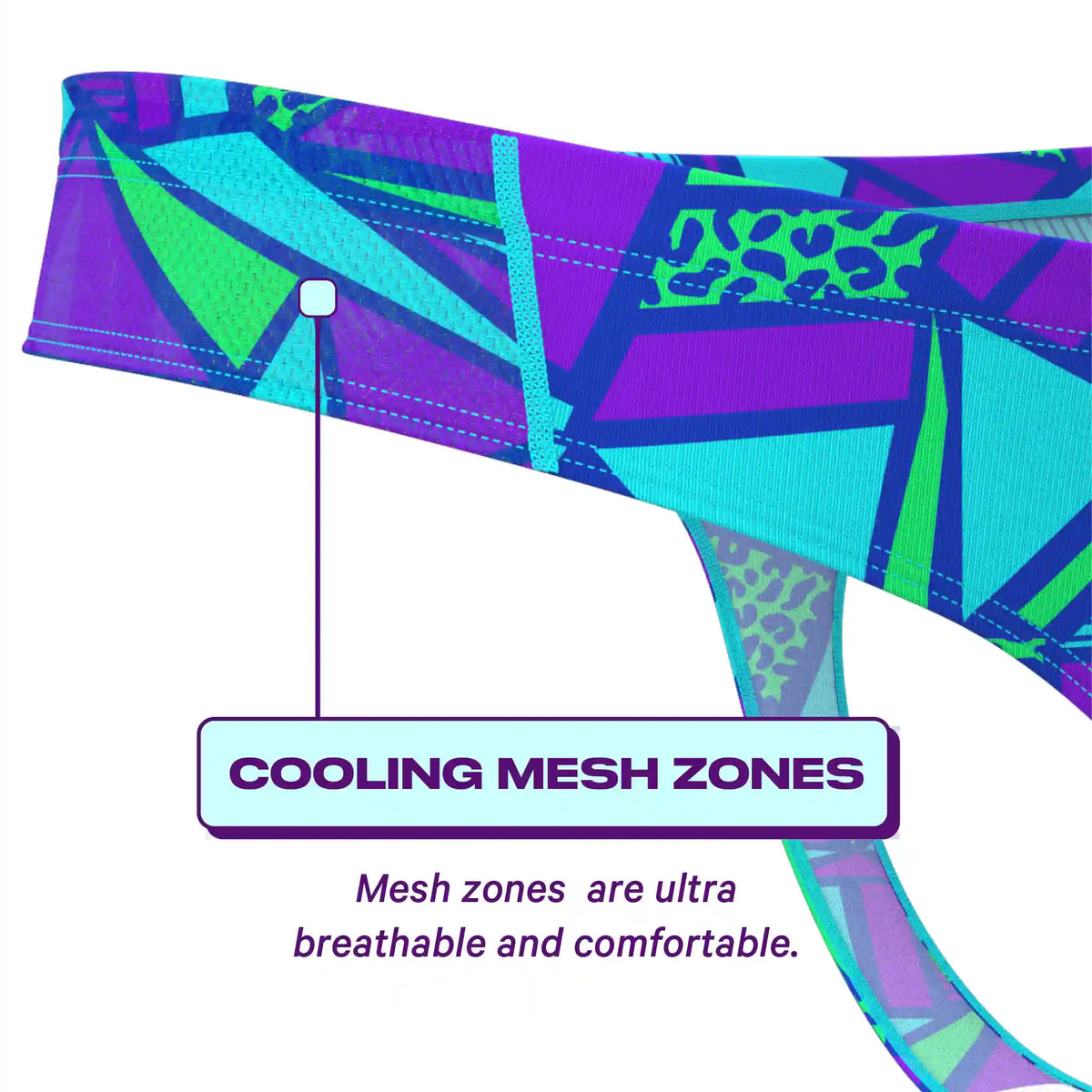 The Le Tootski | Retro Geometric paradICE™ Cooling Thong