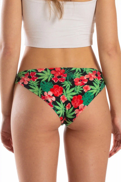 The Bongstera | Tropical Weed Modal Bikini Underwear