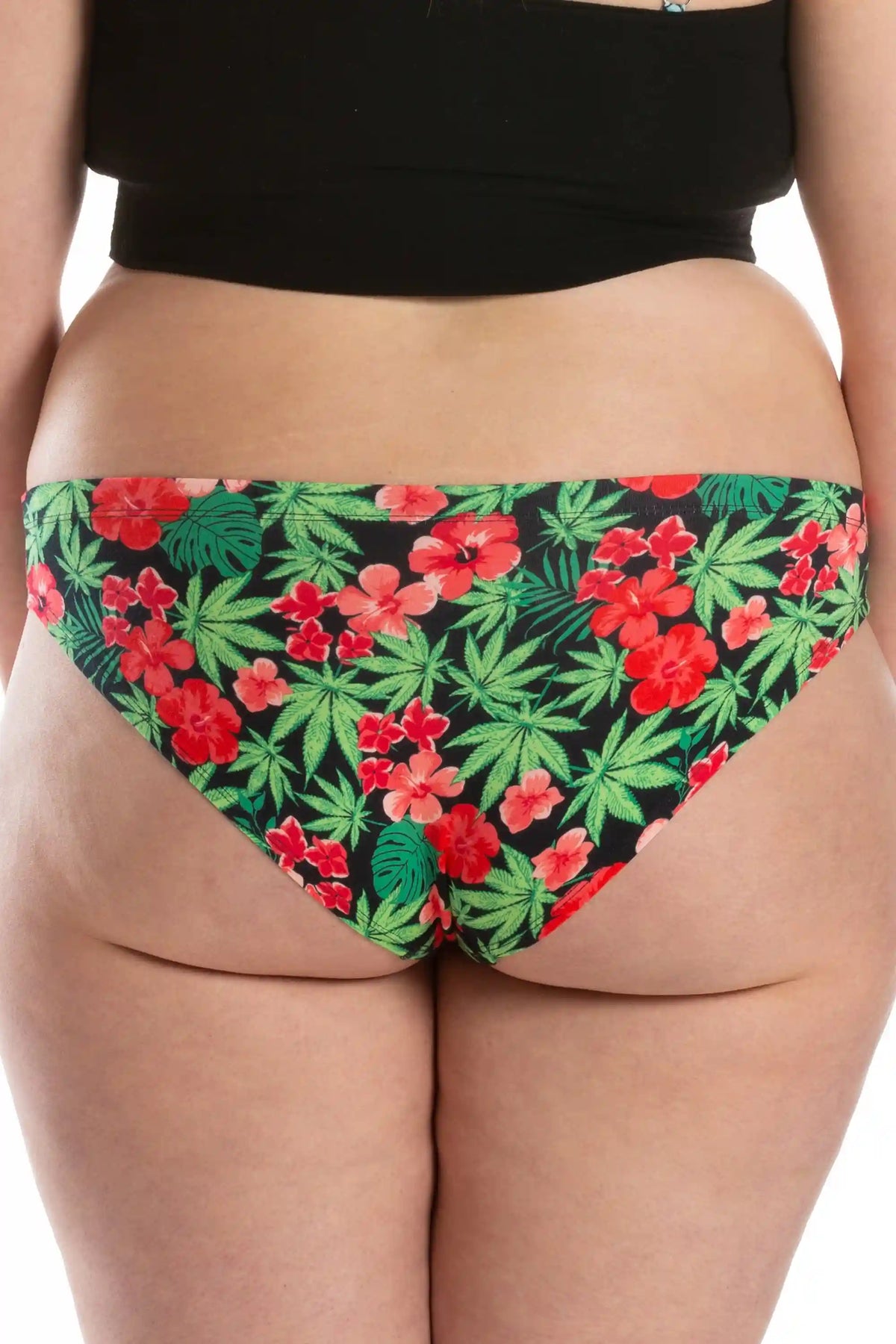 The Bongstera | Tropical Weed Modal Bikini Underwear