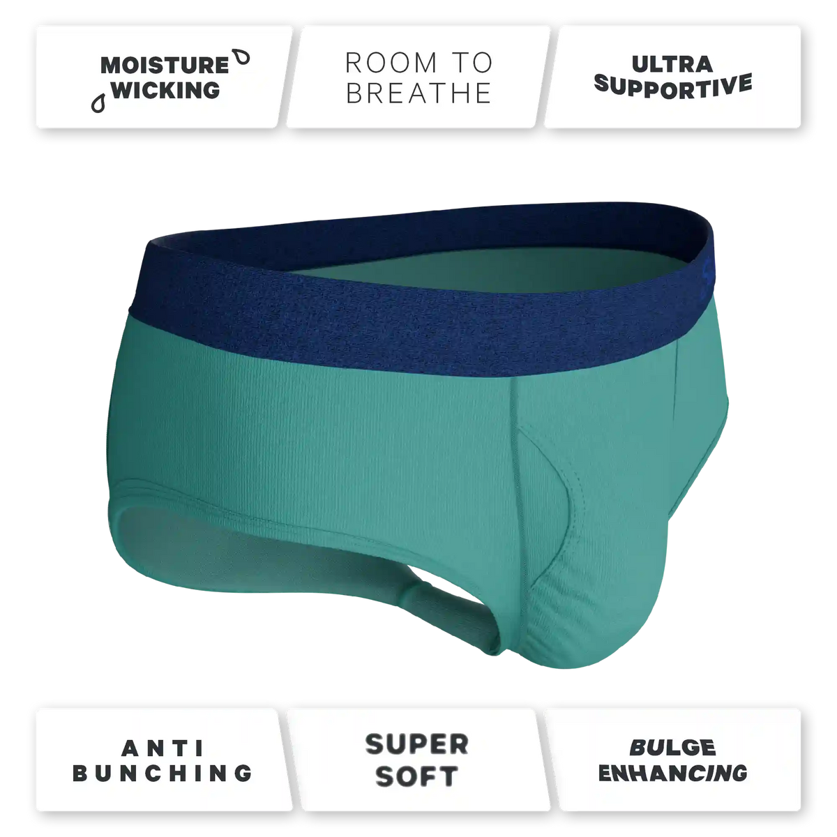 The Curacao | Teal Ball Hammock® Pouch Underwear Briefs