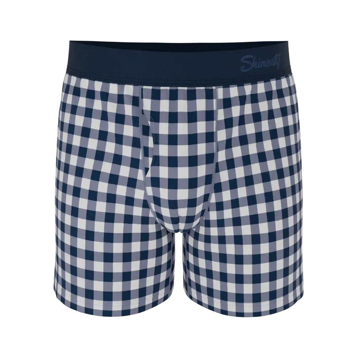 The Mad for Plaid | Navy Gingham Boxers