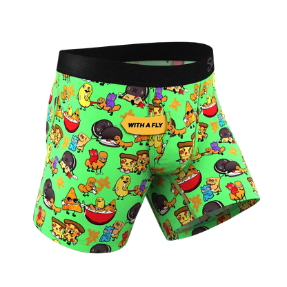 The Snackhanalia | Junk Food Ball Hammock® Pouch Underwear With Fly