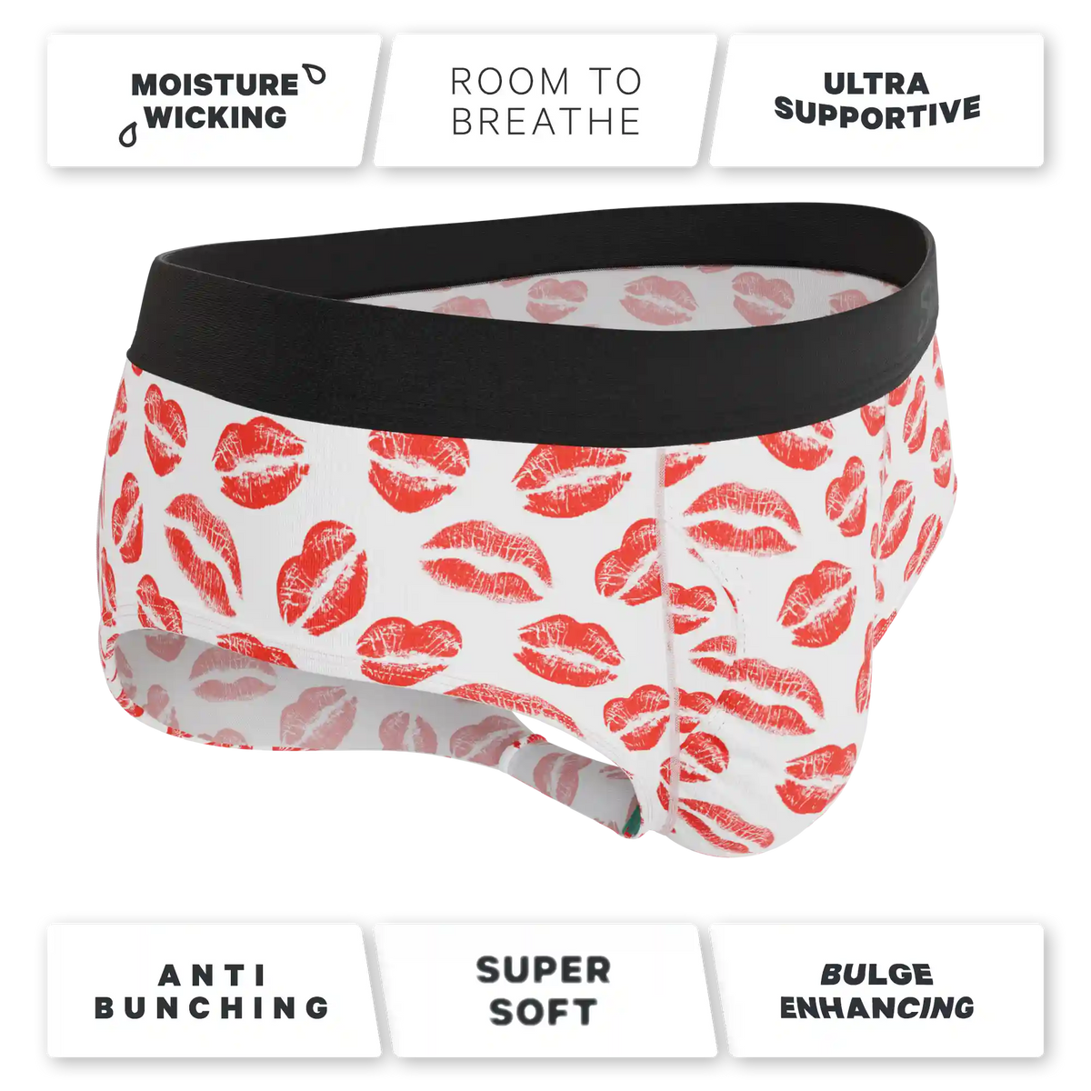 The Pucker Up | Lipstick Kiss Ball Hammock® Pouch Underwear Briefs