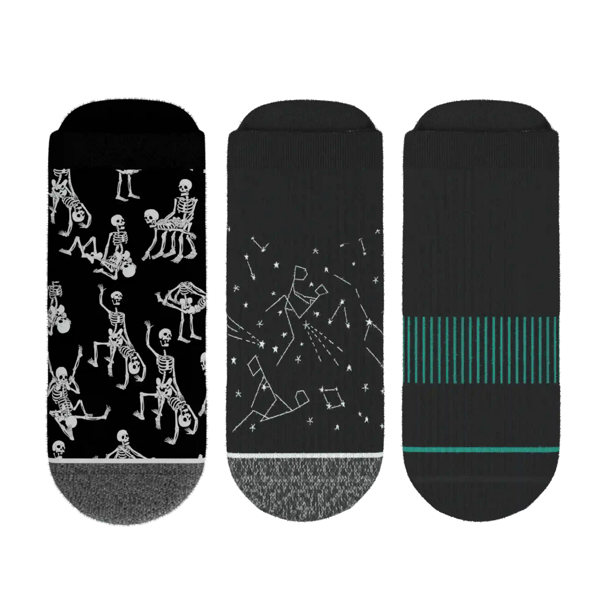 The Mostly Black | Heel Hammock™ Ankle Socks 3 Pack