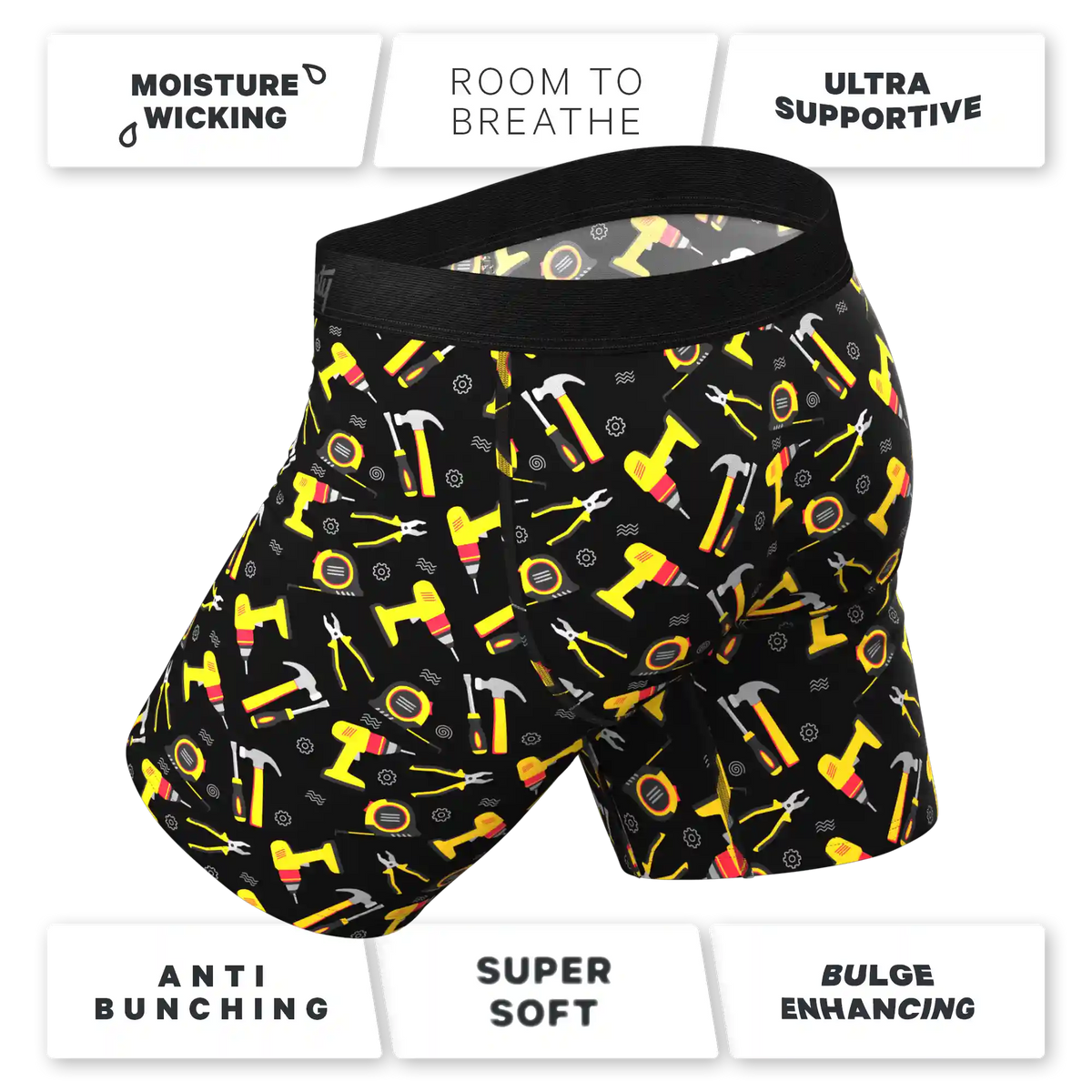 The Best Dad Pack | Long Leg Ball Hammock® Pouch Underwear With Fly 5 Pack
