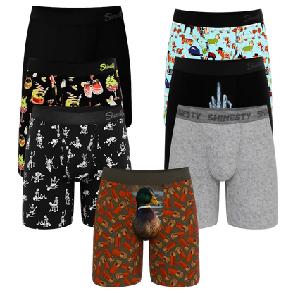 The Boo Crew | Long Leg Ball Hammock® Pouch Underwear With Fly 7 Pack
