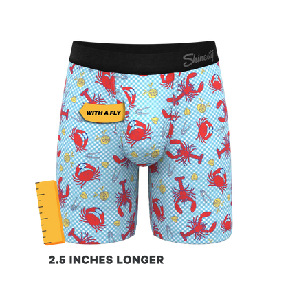 The Cajun Cookout | Summer Crabs Ball Hammock® Boxer - Long Leg