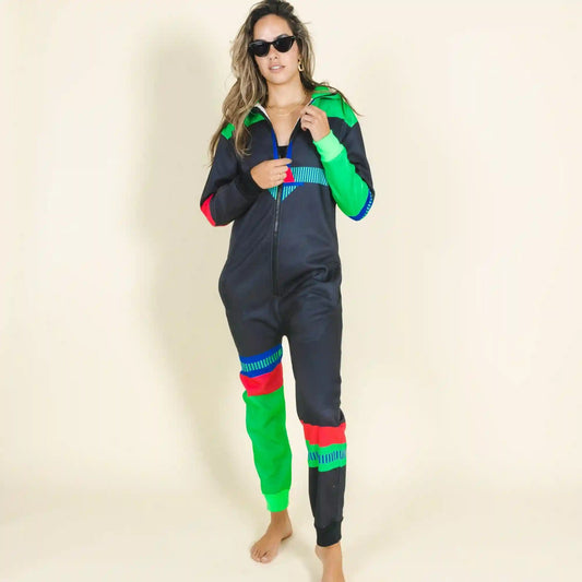 The Steep and Deep | Ladies Unisex Retro Black Onesie
