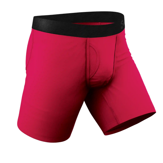 The Red Velvet | Dark Red Ball Hammock® Boxer - Long Leg