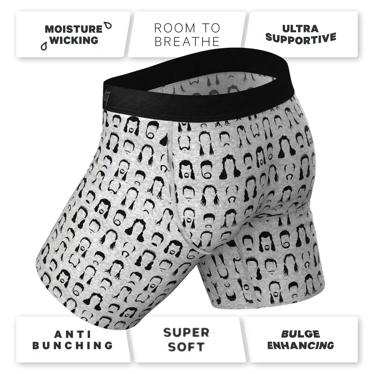 The Hair Down There | Mullet Ball Hammock® Boxer - Long Leg