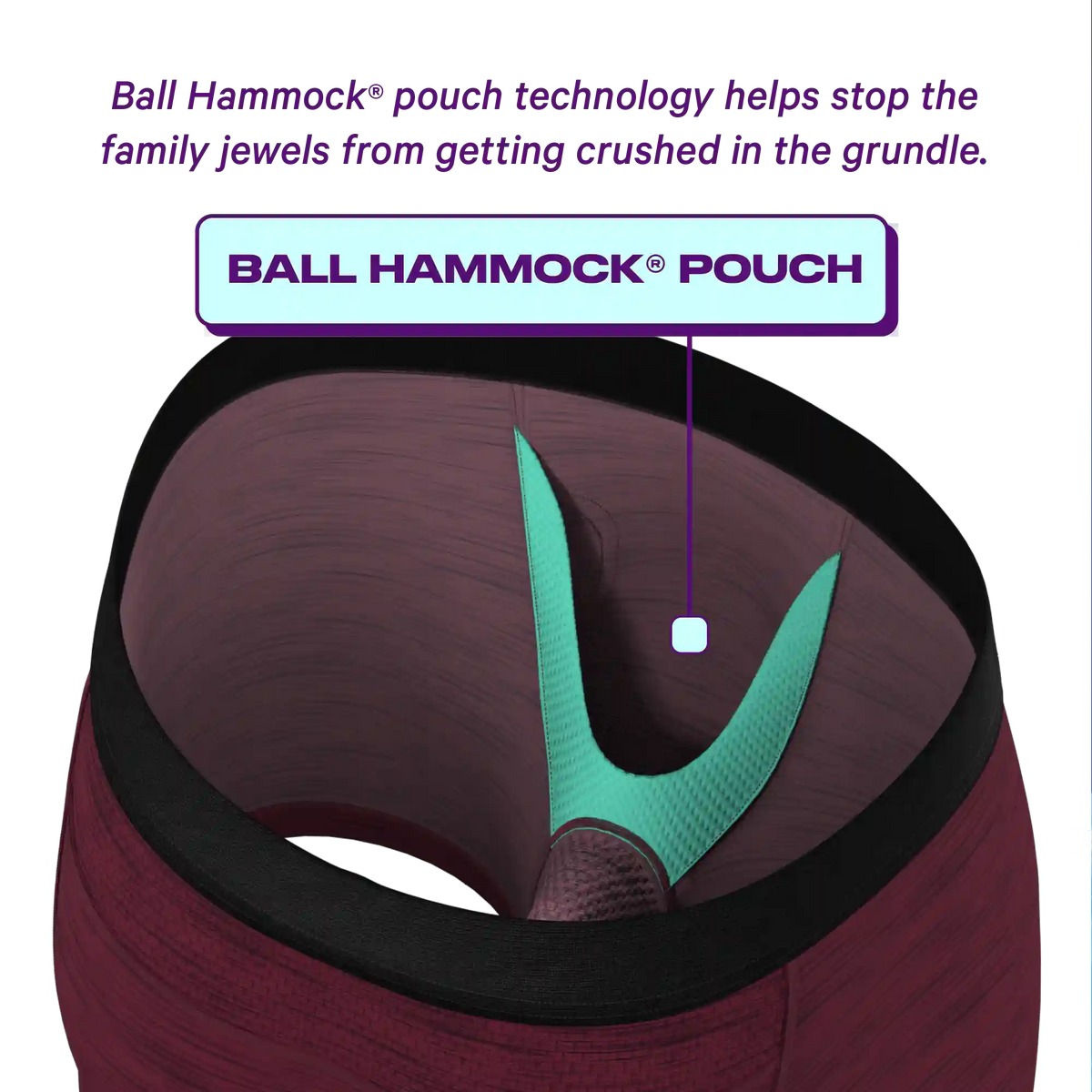 The Chili Pepper | Dark Red paradICE™ Cooling Ball Hammock® Underwear