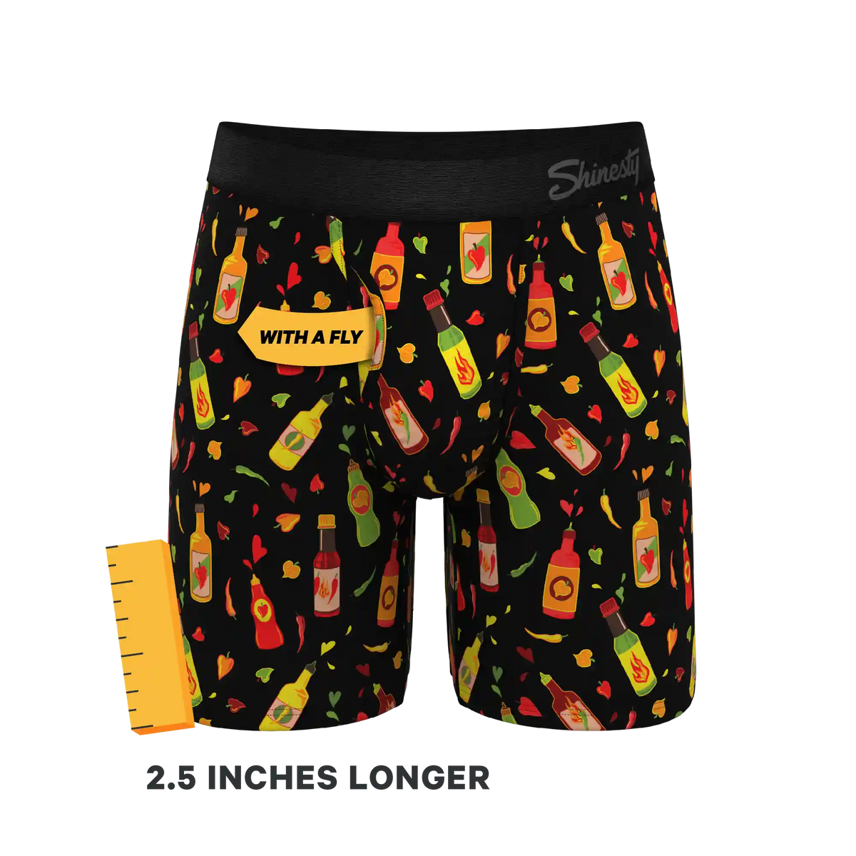 The Gotcha Sriracha | Hot Sauce Ball Hammock® Boxer - Long Leg
