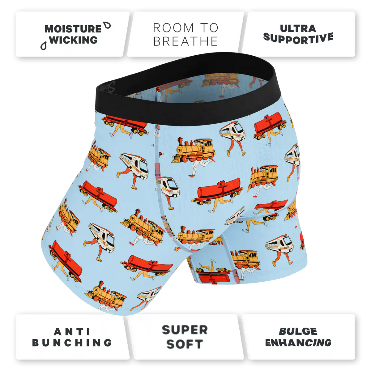 The Runaway Train | Train Ball Hammock® Pouch Underwear With Fly