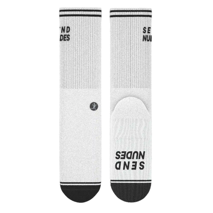 The Late Night Text | Send Nudes Heel Hammock™ Crew Socks