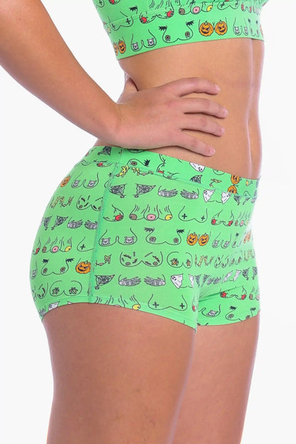 The Haunted Honkers | Halloween Bust Modal Boyshort Underwear