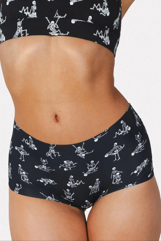 The Bare Back Bones | Halloween Skeletons Women’s Seamless Boyshort