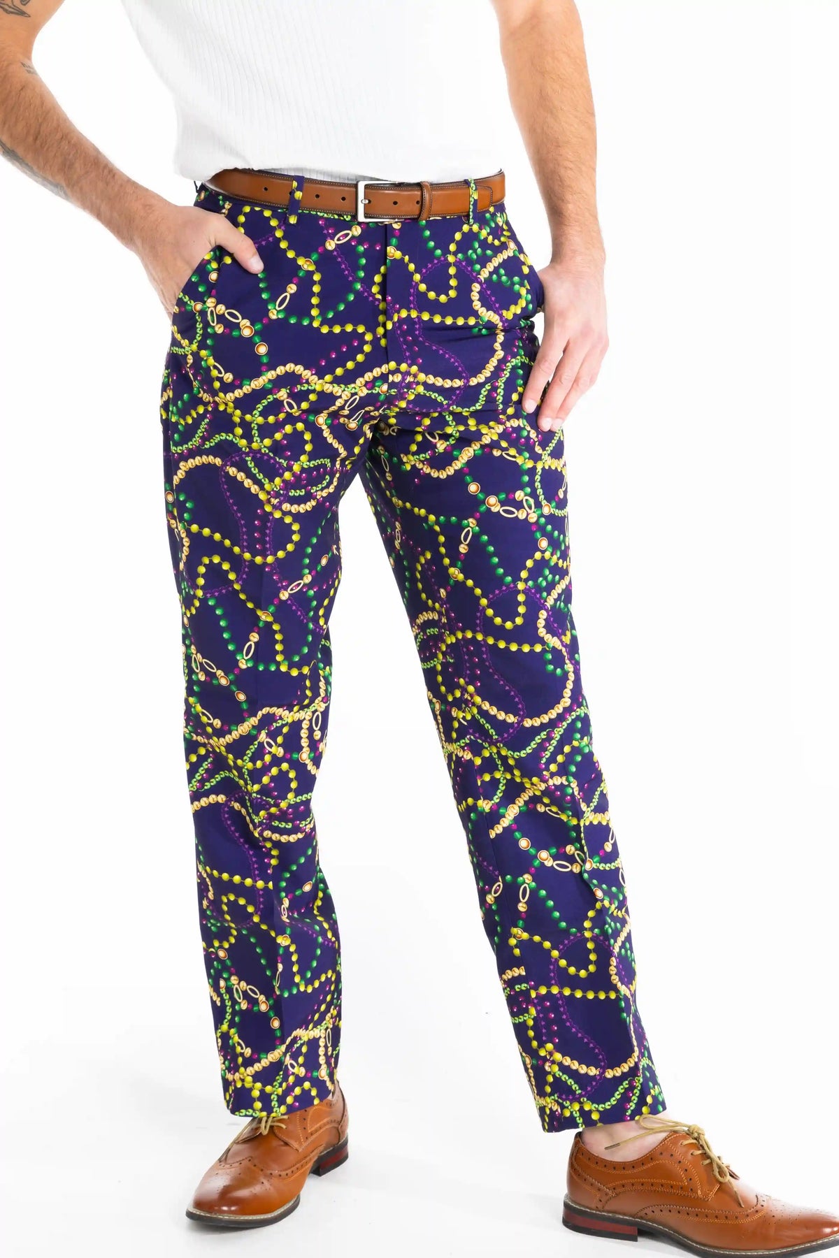 The Carnival Krewe | Mardi Gras Beads Suit Pants