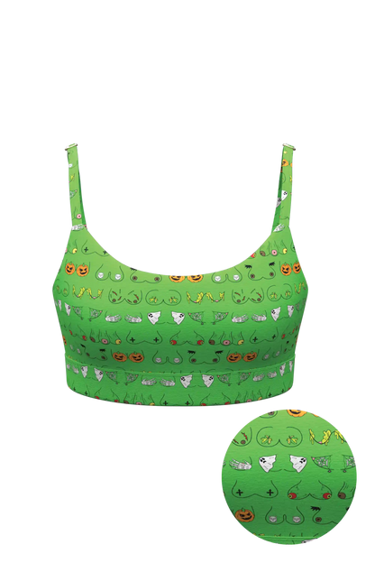 The Haunted Honkers | Halloween Bust Boob Hammock™ Scoop Bralette
