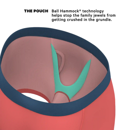 The Cherry Tomato | Coral Red Ball Hammock® Pouch Underwear With Fly