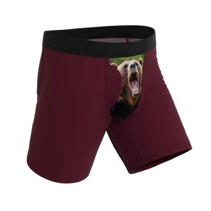 The Scare Bear | Grizzly Bear Ball Hammock® Boxer - Long Leg
