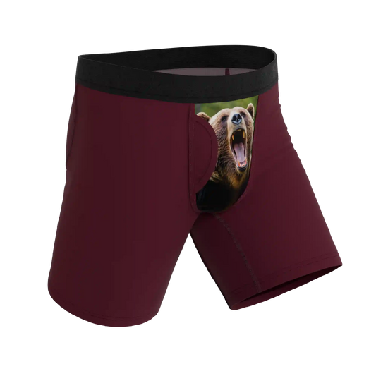 The Scare Bear | Grizzly Bear Ball Hammock® Boxer - Long Leg