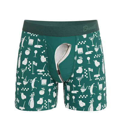 The Mulligan | Green Golf Ball Hammock® Pouch Underwear With Fly