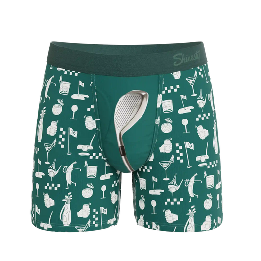 The Mulligan | Green Golf Ball Hammock® Pouch Underwear With Fly