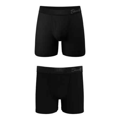 The Threat Level Midnight | Black Father Son With Fly Ball Hammock® Pouch Underwear 2 Pack
