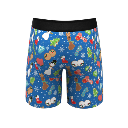 The Baked Goodies | Christmas Cookies Ball Hammock® Boxer - Long Leg