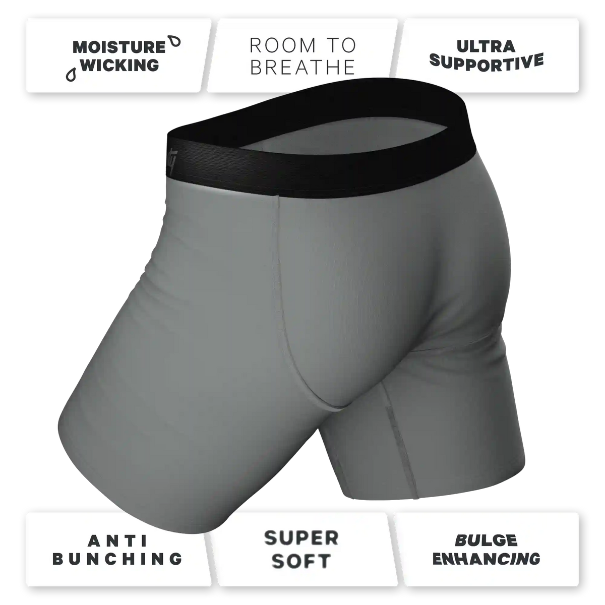 The Panty Dropper | Long Leg Ball Hammock® Pouch Boxers With Fly 3 Pack
