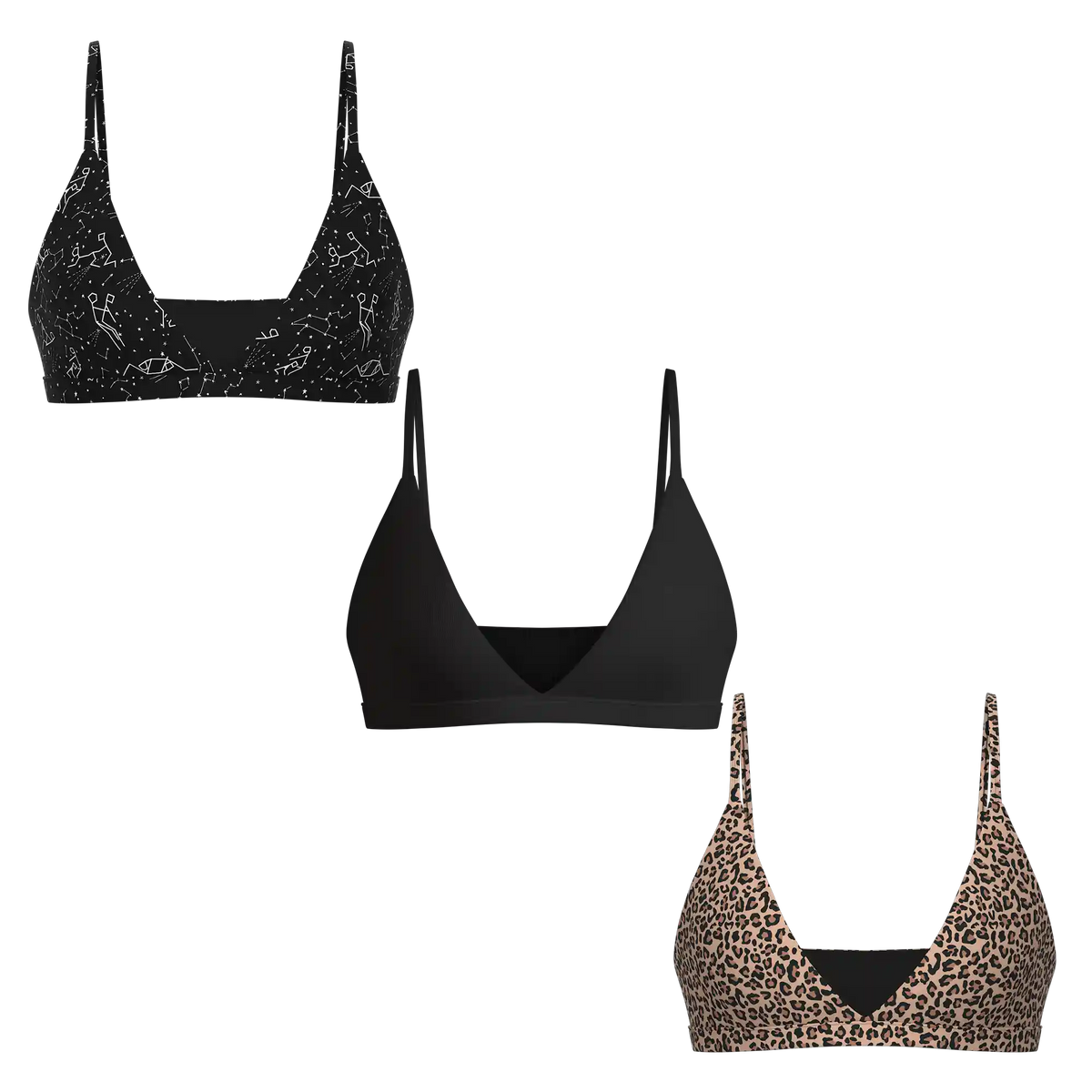 The Basics | Boob Hammock™ Triangle Bralette 3 Pack