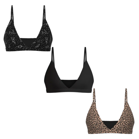 The Basics | Boob Hammock™ Triangle Bralette 3 Pack