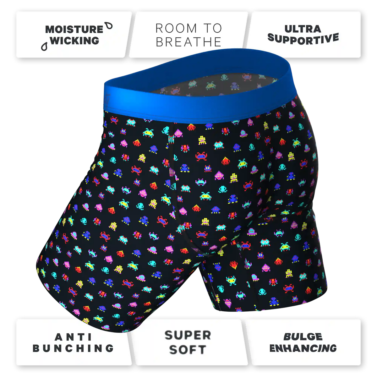 The Master Blaster | Video Game Ball Hammock® Boxer - Long Leg