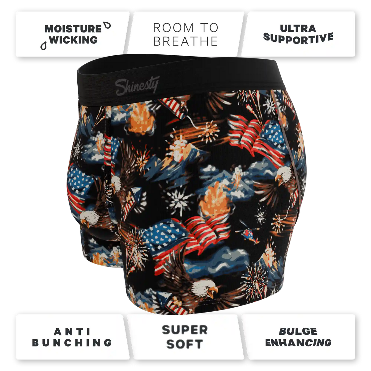 The Declaration | Americana Eagles Ball Hammock® Pouch Trunks Underwear