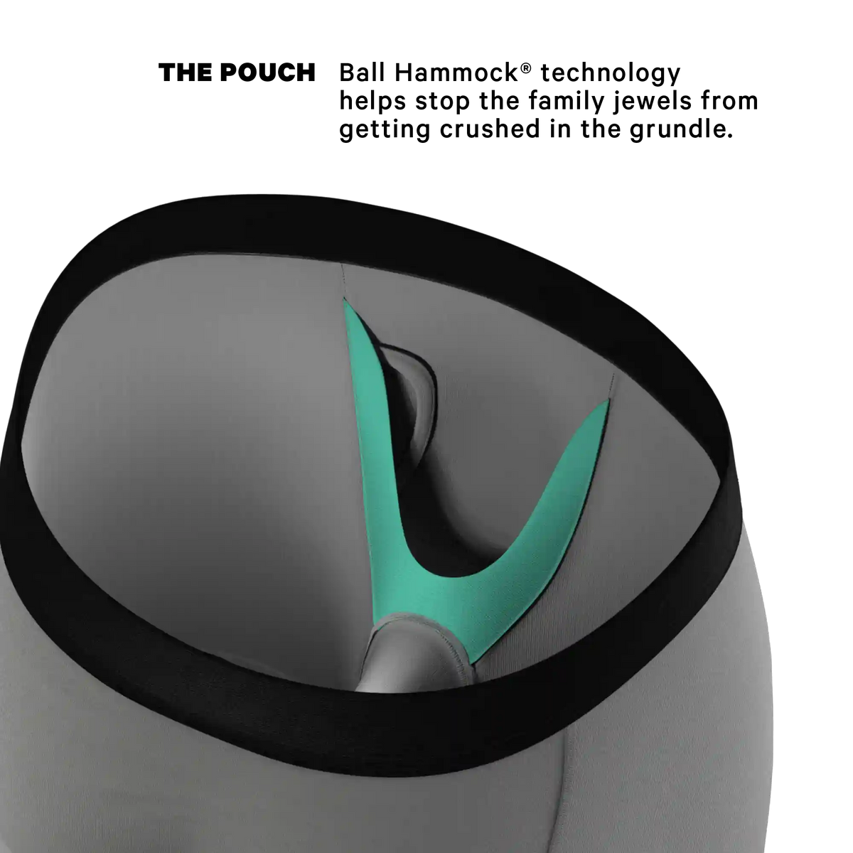 The 50 Shades | Grey Ball Hammock® Boxer - Long Leg