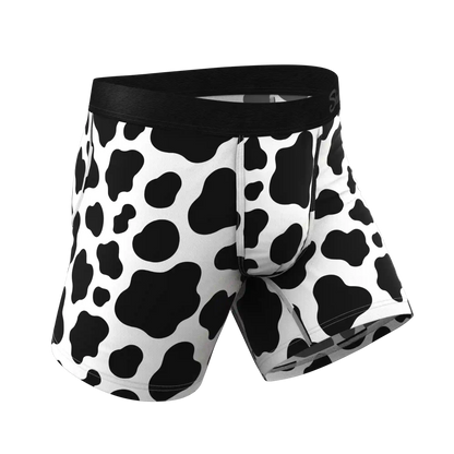 The Milk Me | Cow Print Ball Hammock® Pouch Underwear