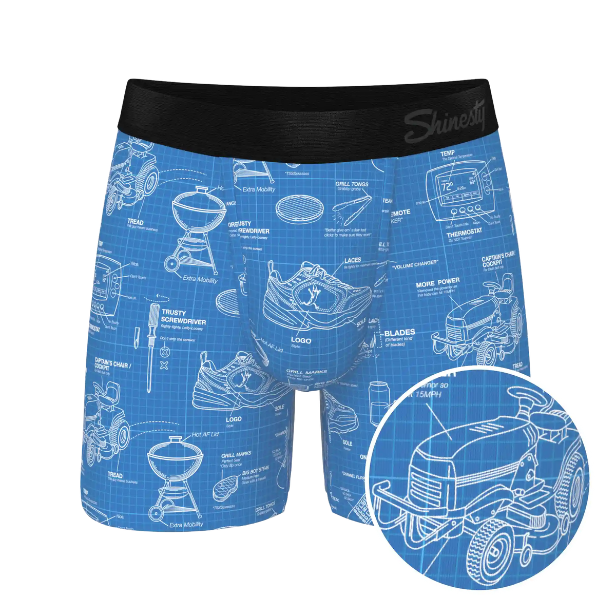 The Man With A Plan | Blueprint Ball Hammock® Pouch Underwear
